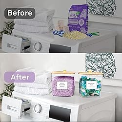 2+1 Pack Laundry Pods Container,Clear Laundry