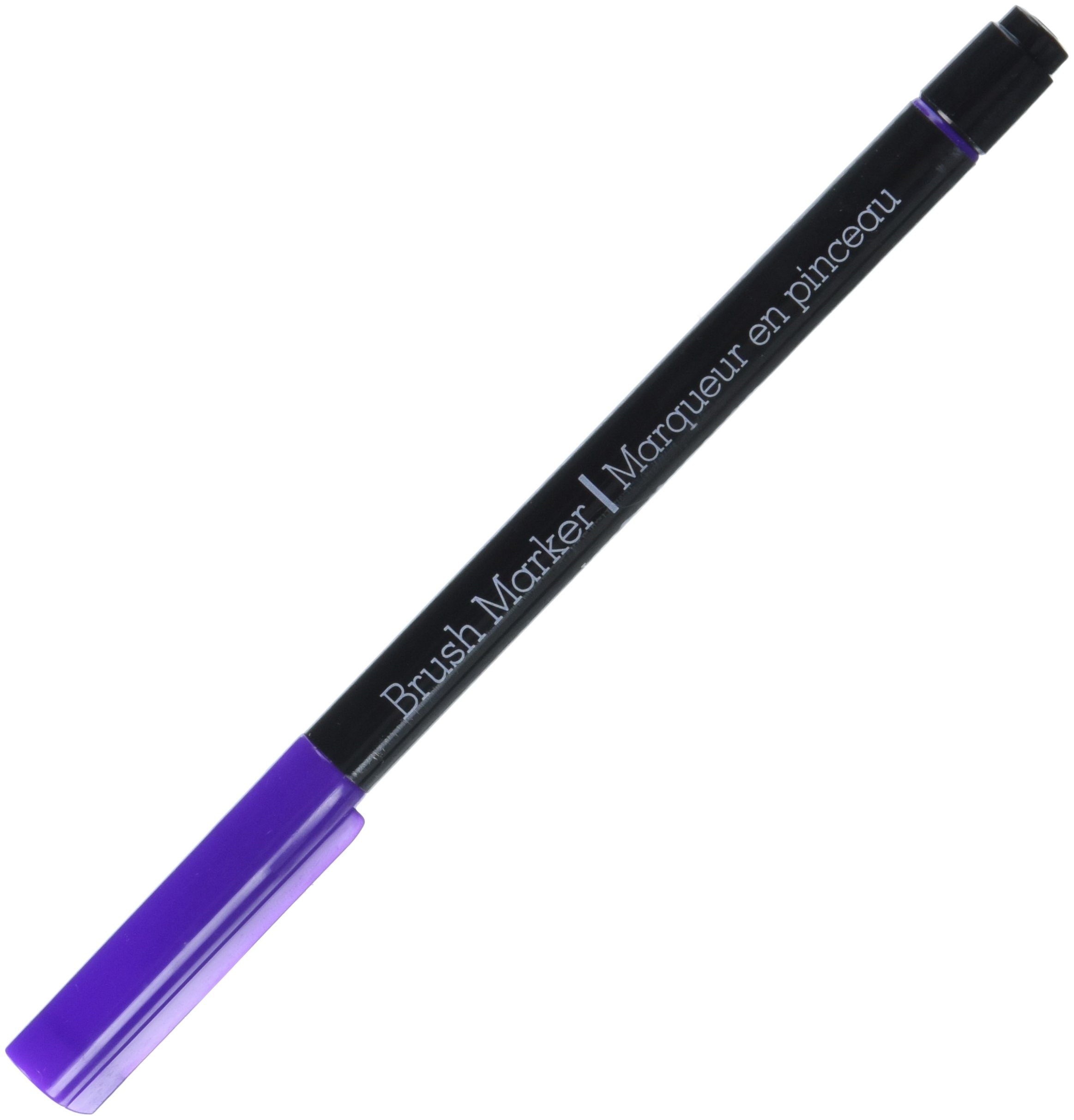 Multicraft Imports Color Factory Long-Tip Brush Marker-Purple, Other, Multicoloured, 1.9x4.44x24.76 cm