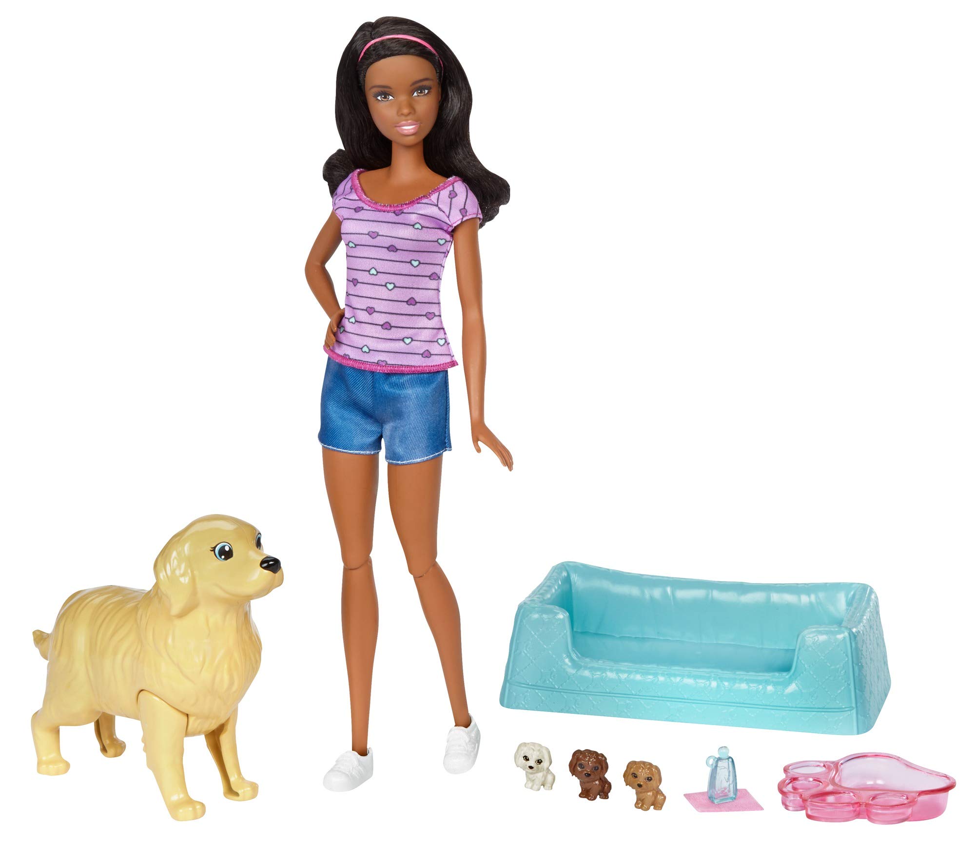 Barbie Newborn Pups Doll & Pets