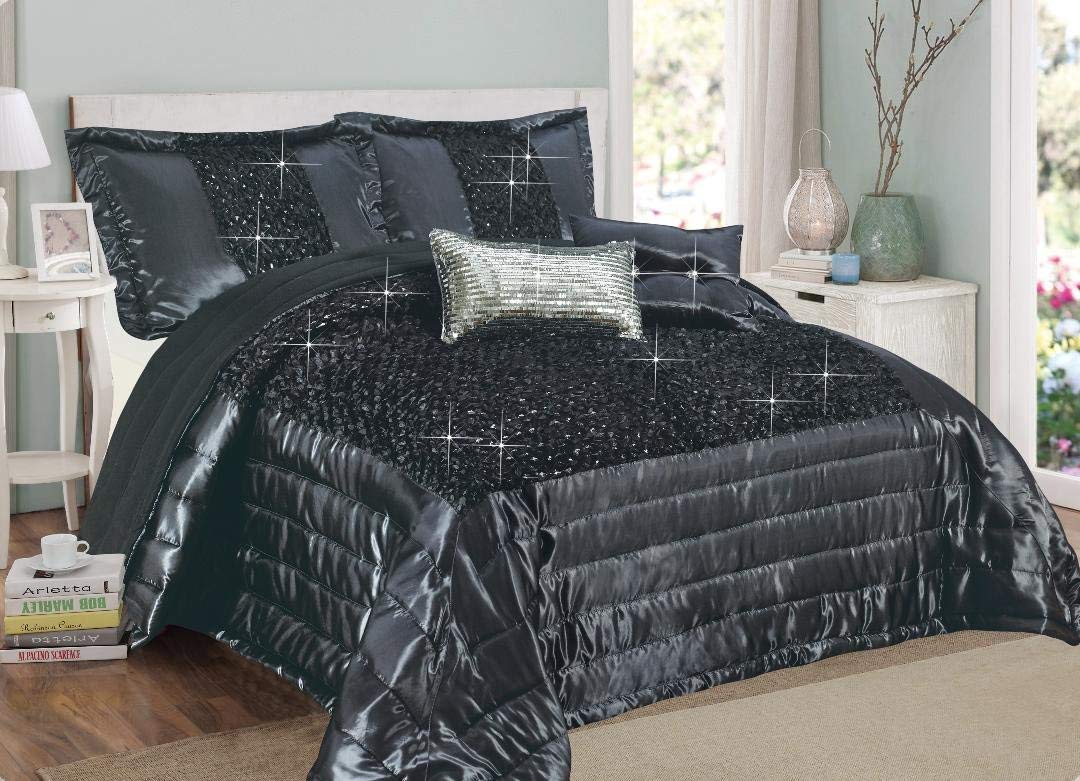 Impero Romano 3 Piece Savio Polyester Quilted Bedspread Comforter
