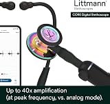 Littmann CORE Digital Stethoscope Rainbow Chestpiece Black Tube 8572 69 cm view 3