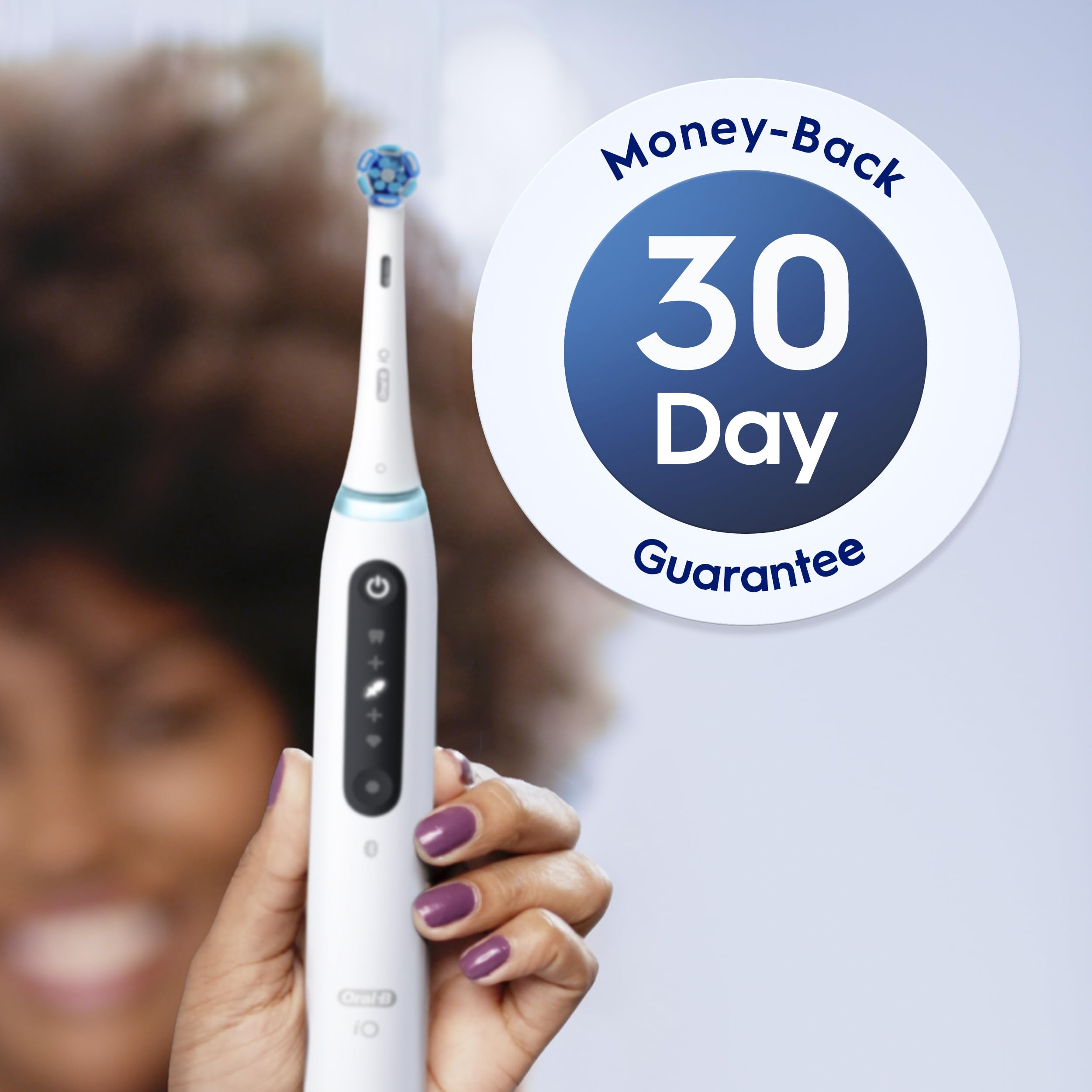 Oral-B iO Series Ultimate Clean Electric Toothbrush Replacement Brush Heads for an Oral-B Electric Toothbrush, 2 count, White