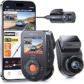 Vantrue S1 Pro AI Dash Cam Front and Rear, Dual 1440P Dash Camera w/2.7K, STARVIS 2, HDR Night Vision, 5G WiFi, 60FPS, GPS, Voice Control,24/7 Parking Mode, Support 512GB Max (Renewed)