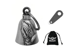 Dream Apparel Motorcycle Bell w/Hanger Biker Bell Motorcycle Accessories For Good Luck Safe Riding Luck Key Chain Bell