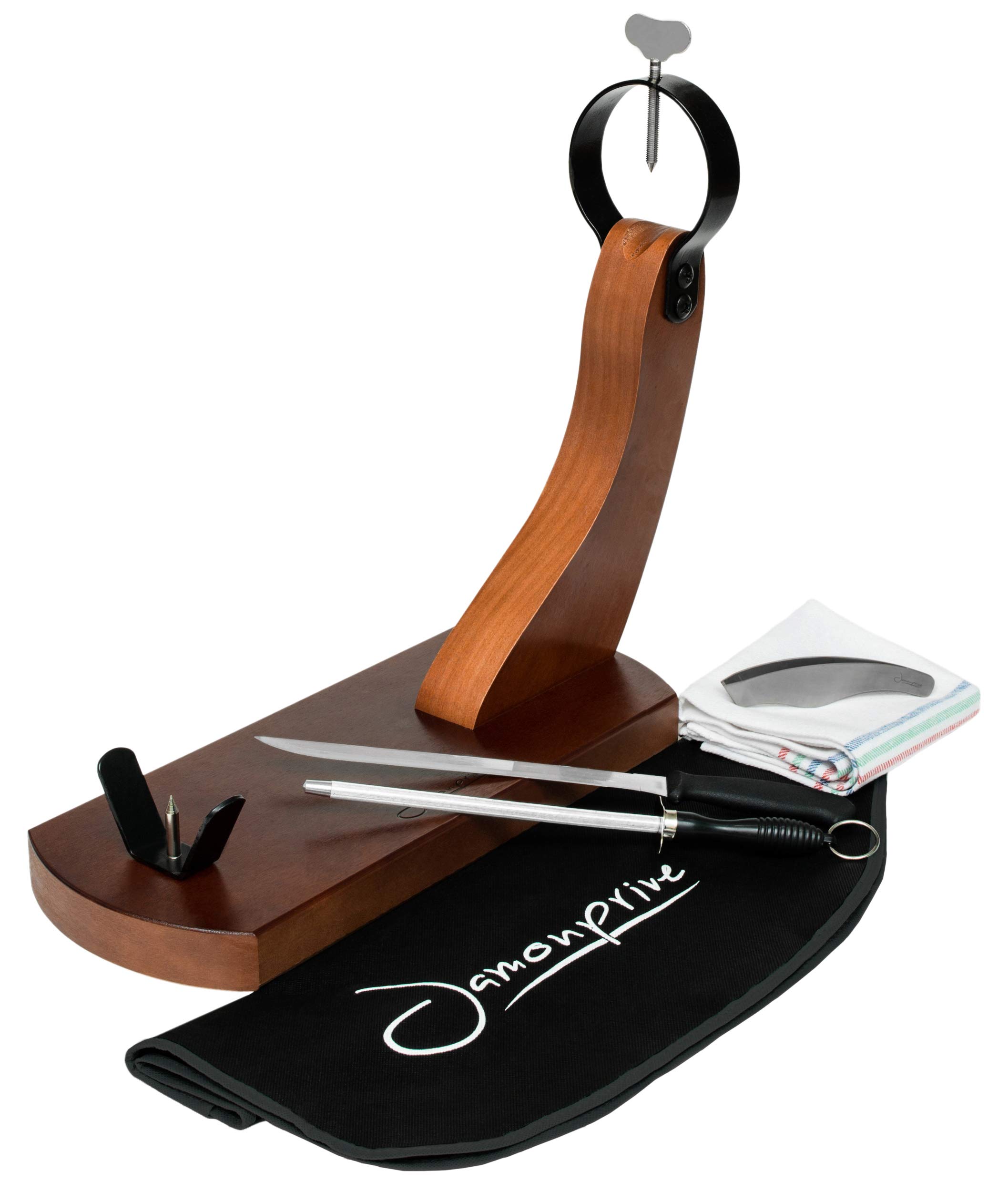 Ham Stand with Non-Slip Pads - Professional Jamonero Ham Holder Set for Spanish Serrano & Iberico Ham & Italian Prosciutto