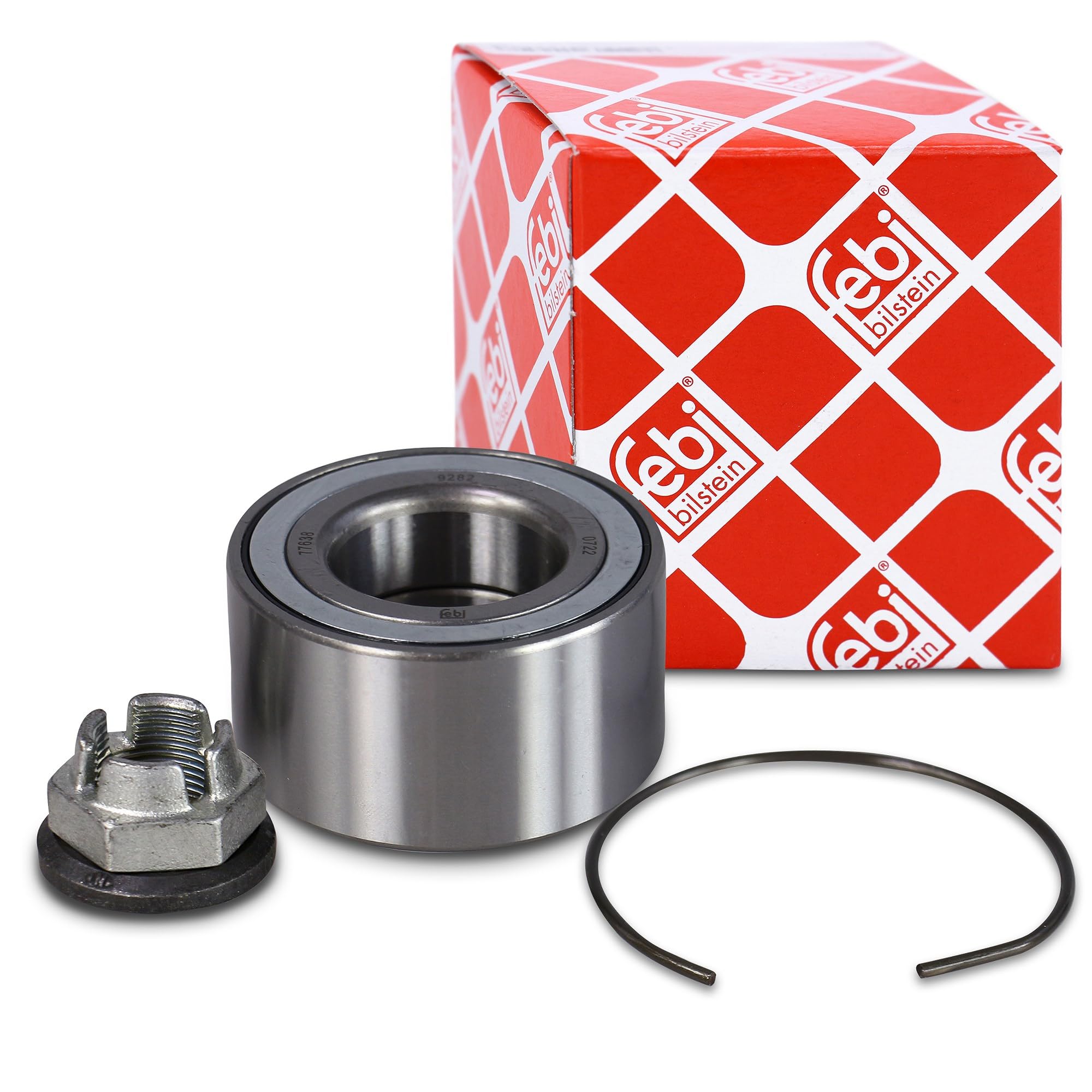 febi bilstein 05528 Wheel Bearing Kit with castle nut and circlip, pack of one
