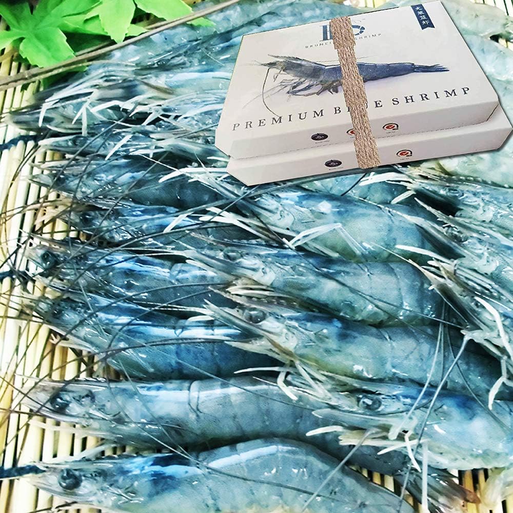 ブルネイ産 ロイヤルブルーシュリンプ 800ｇ 31 40 約26尾 2個セット お歳暮 両親 のし ギフト 対応 可 海老 冷凍 送料無料 出汁 贈り物 生食用 刺身 銀座萌黄亭 エビ 通販 Amazon