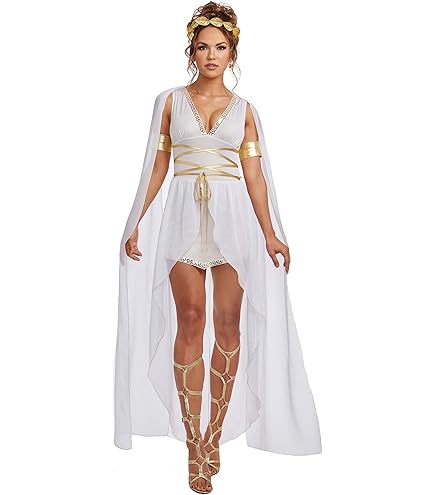 slim fit dress slacks Grecian Goddess Adult Costume Multi main image 1