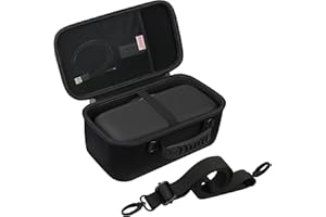 BOVKE Hard Travel Speaker Case Compatible with New Bose SoundLink Max Portable Speaker, SoundLink Max Large Waterproof Bluetooth Speaker Holder with Mesh Pocket for Charging Cables, Black