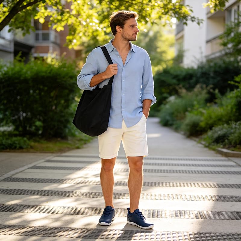 Ténis descalços masculinos, ténis minimalistas leves antiderrapantes, sapatos sintéticos descalços para caminhadas ao ar livre Casual Blue, 42º ano