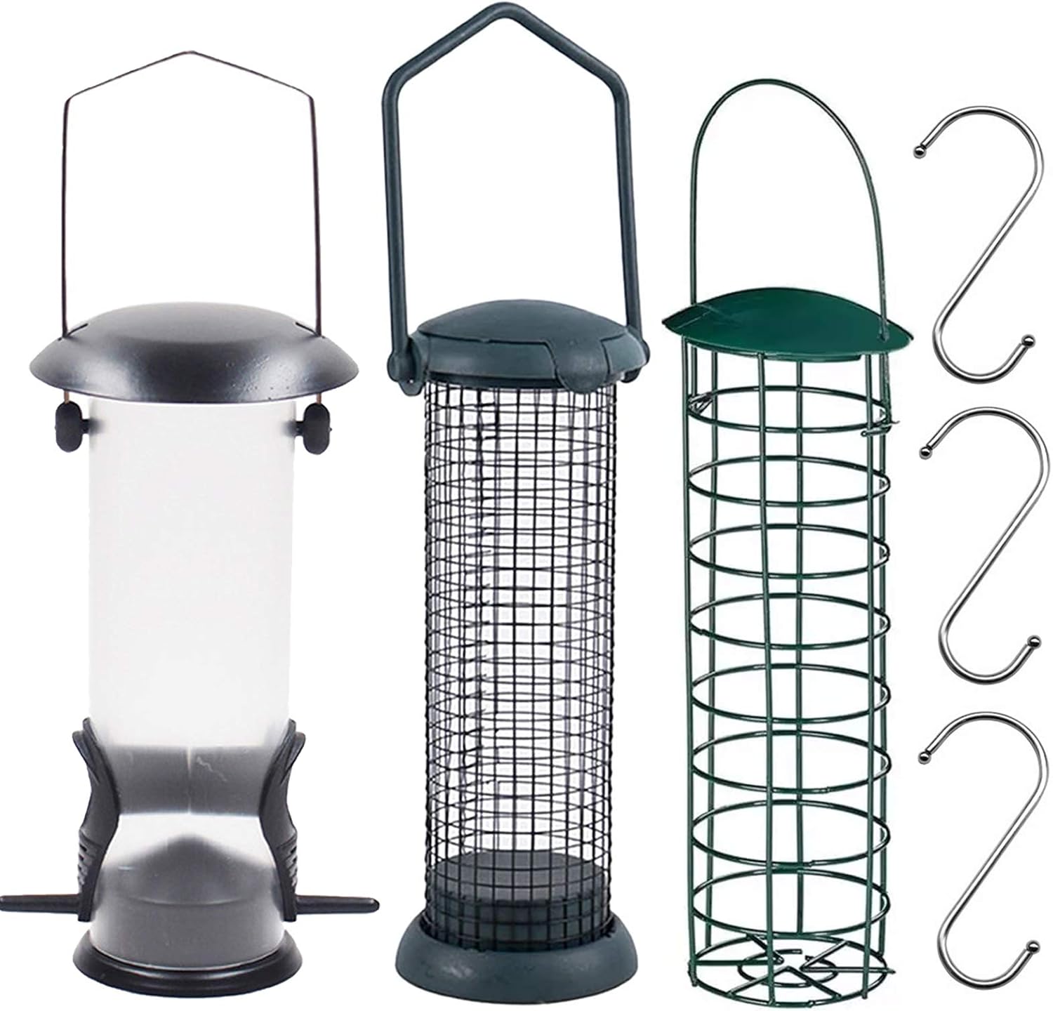 Bird Feeder for Small Birds Squirrel Proof Bird Feeder Wild Bird Seed Feeder Bird Feeders Hanging for Mix Seed Blends Sunflower Hearts Bird Food