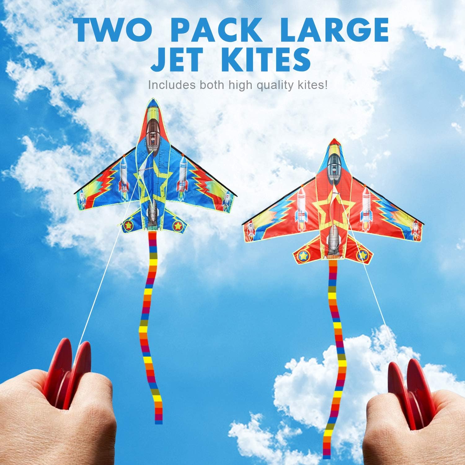 Plane Kites for Kids Easy to Fly 2 Pack Kids Kites Outdoor Games
