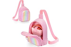 GRAOSO Carrying Chest Bag Compatible with Yoto Mini (2024 Edition) and Headphone, Card Holder up to 36 Cards, Travel Storage 