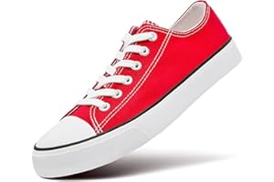 ZGR Women's Canvas Low Top Sneaker Lace-up Classic Casual Shoes for Women
