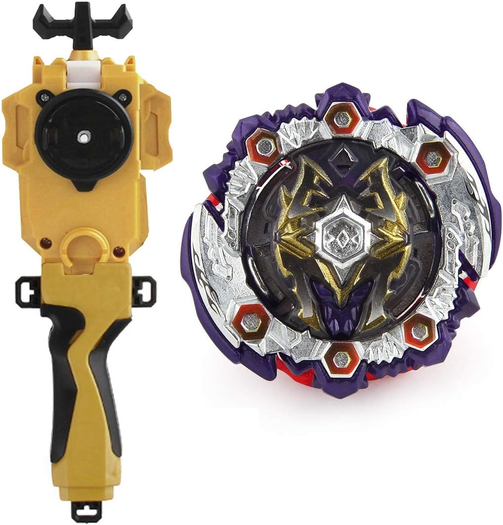 Battling Toys Rare Dead Hades Burst Booster B-125 with Battling String Launcher Burst Bey Launcher LR (Left & Right Turning)+String Launcher Grip