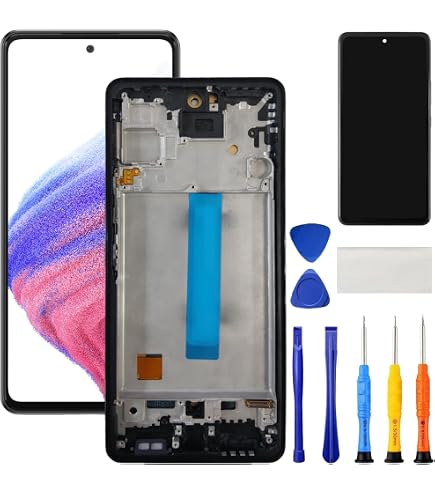 DISPLAY LCD FRAME Samsung Galaxy A53 5G 2022 Sm A536 A536B Touch Screen Nero EUR 51,99 - IT