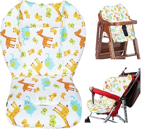 Baby Hoge Stoel Kussen Baby Stoel Kussen Hoge Stoel Kussen Schattig Dier Patroon Kussen Zacht Dubbelzijdig Dikke Kussen Ademend Amazon Nl