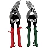 Midwest Tools and Cutlery MWT-6510C Midwest Snips Forged Blade Offset Aviation Snips Set (Pack of 2)