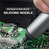 FROGBRO Solder Sucker Desoldering Pump Aluminum High Temp Silicone Nozzle view 4