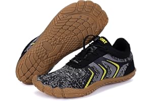 HIGROPCORE Hike Barefoot Shoes Womens Mens Minimalist Footwear Wide Toe Box Zero Drop Hiking Shoes Lightweight Breathable Sneakers