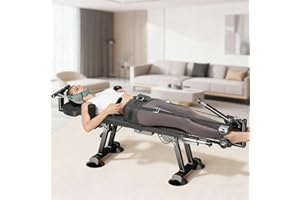 Fitness Full Body Traction Bed, Massage Cervical Traction Table & Lumbar Traction Bed, Alternative Inversion Traction Table, 