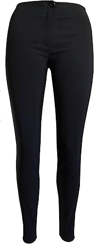 black high waisted skinny school trousers