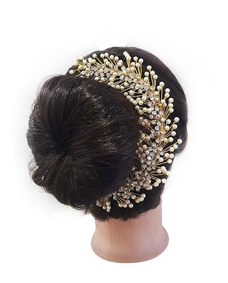 Buy Majik Diamond And Pearls Hair Gajra Fir Wedding Party Use For