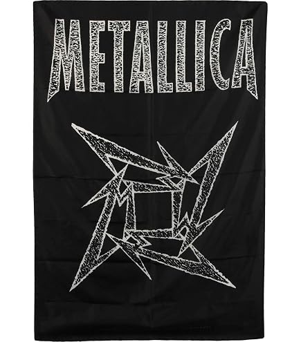 超希少品新品未開封llica メタリカ 布ポスター フラッグ Amazon.com: Flagline Metallica - Ninja Star Textile Poster - 30