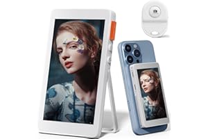 Yatao Vlog Selfie Monitor for iPhone | Turn Back Camera into Selfie Screen with 2300mAh, Bluetooth Remote, Stand, Real-time Audio & Zoom Shoot – for YouTube Vlogging, Live Streaming & Outdoor Creators