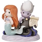 Precious Moments Little Mermaid Figurine | Make Waves in The Sea Disney The Little Mermaid Bisque Porcelain Figurine | Ariel &amp; Ursula | Disney Gifts &amp; Decor