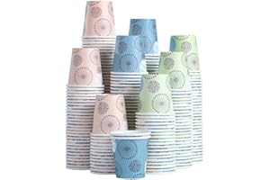 Clawsoff [300 Pack 3 oz Paper Cups, Disposable Bathroom Cups, Small Mouthwash Cups, Mini Paper Cups 3 Ounce for Bathroom