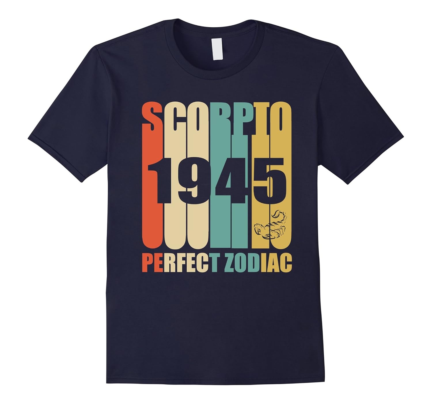 Vintage Scorpio 1945 T-Shirt 72nd Birthday Gift Shirt-Rose