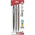 Pentel Sharp Mechanical Pencil, (0.7mm), Medium Line, Metallic Barrel, Assorted Colors, Pack of 3 (P207MBP3M)