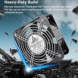 GDSTIME AXIAL Fan 15050, 110V 120V AC 150mm x 150mm