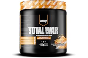 REDCON1 Total War Pre Workout Powder, Orange Crush - Beta Alanine + Citrulline Malate Vegan & Keto Friendly Preworkout for Me