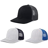 kozinu Unisex Trucker Hats Blank Mesh Snapback Hats Sport Plain Baseball Caps Adjustable Fitted Hat
