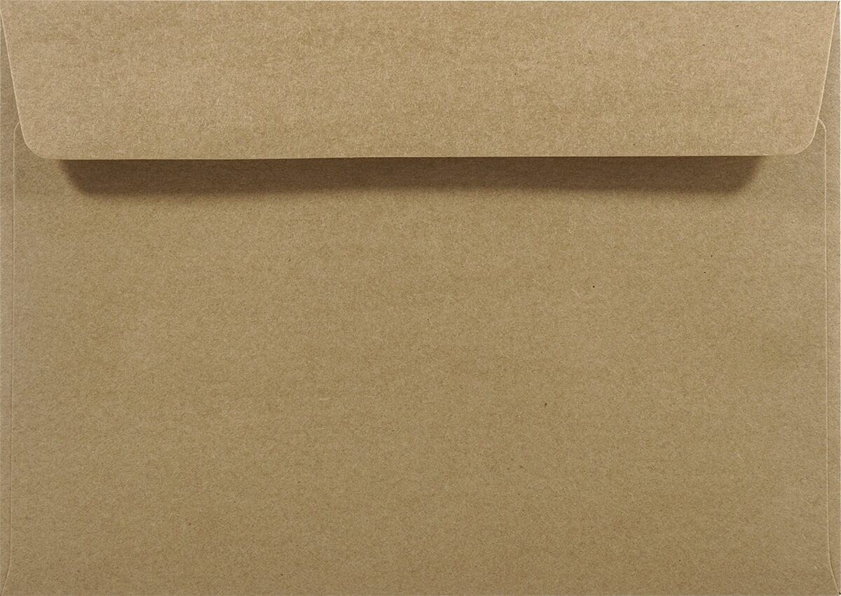 Netuno 100 Large Brown Kraft envelopes C5 162 x 229 mm 6.4 x 9 in 100gsm Natural Kraft Paper Envelope Vintage envelopes for A5 Letters Wedding Invitations Greeting Cards documents Postcards