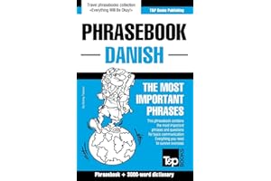 English-Danish phrasebook and 3000-word topical vocabulary