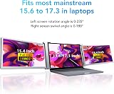 Zunate Triple Portable Monitor 15.4" Full HD 1080P IPS Laptop External Screen view 3