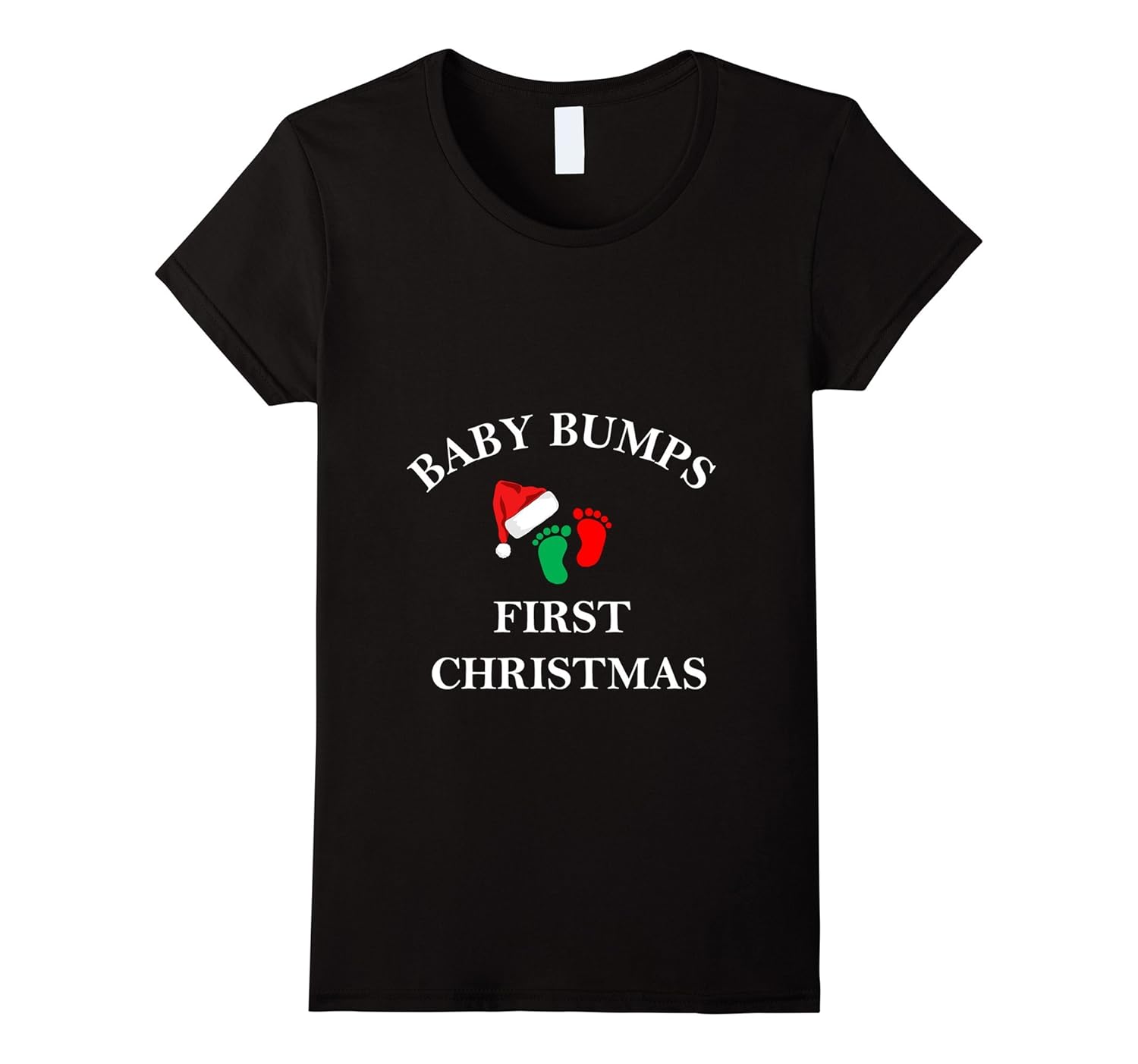 Womens CHRISTMAS MATERNITY SHIRT-BABY BUMPS FIRST-PREGNANCY T SHIRT-ANZ