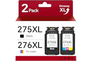 275XL 276XL Ink Cartridges Compatible for Canon Printer Ink 275 276 PG-257XL CL-276XL Combo Pack Work with Pixma TS3720 TR472