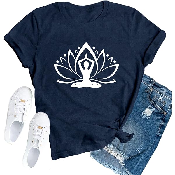 Cute Cat Yoga Shirts, Retro Shirts For Women, Graphic Tees, Gift For...