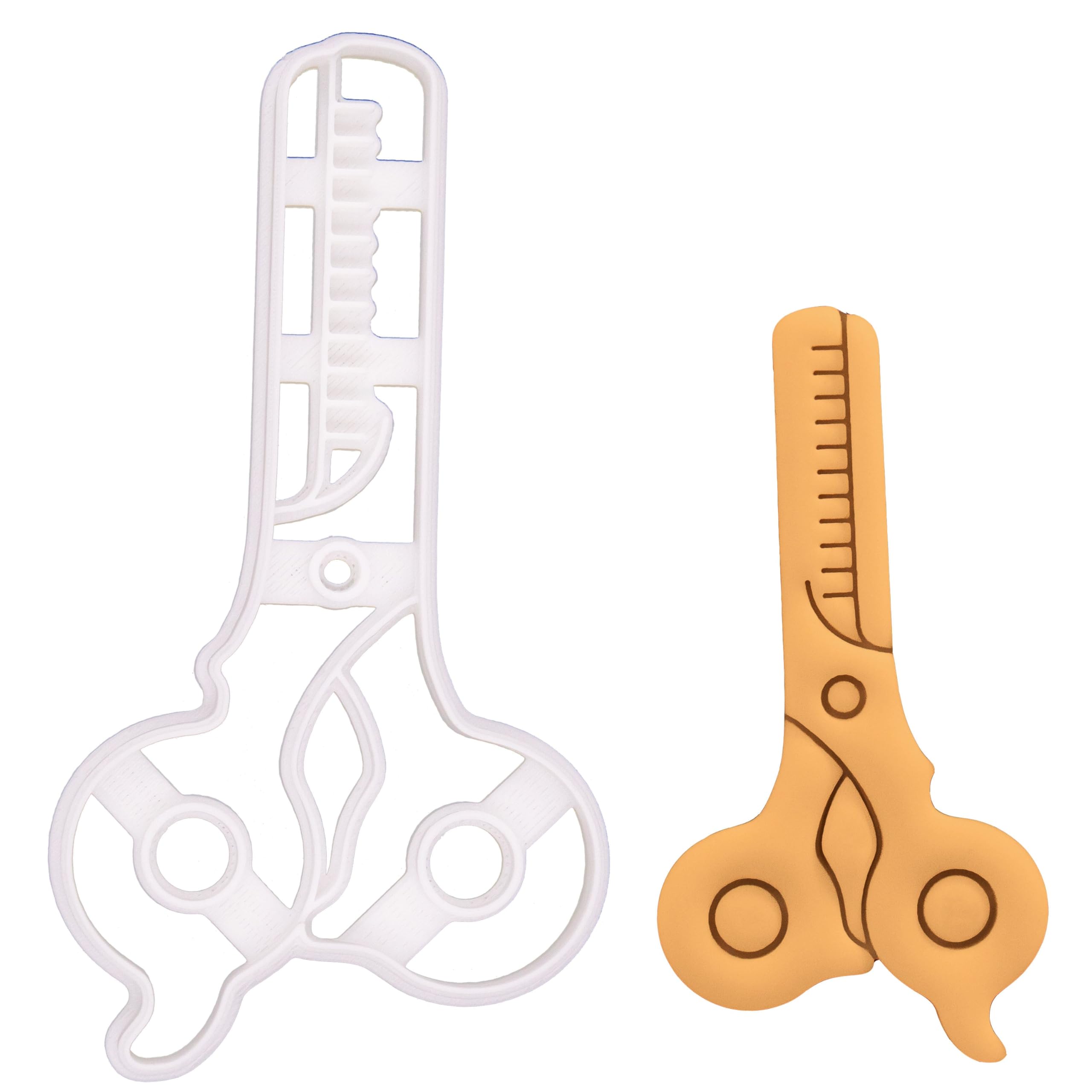 BAKERLOGY Thinning Scissors Cookie Cutter - Detailed Biscuit Cutter Design for Baking and Crafts, Ideal on Fondant, Dough, Clay