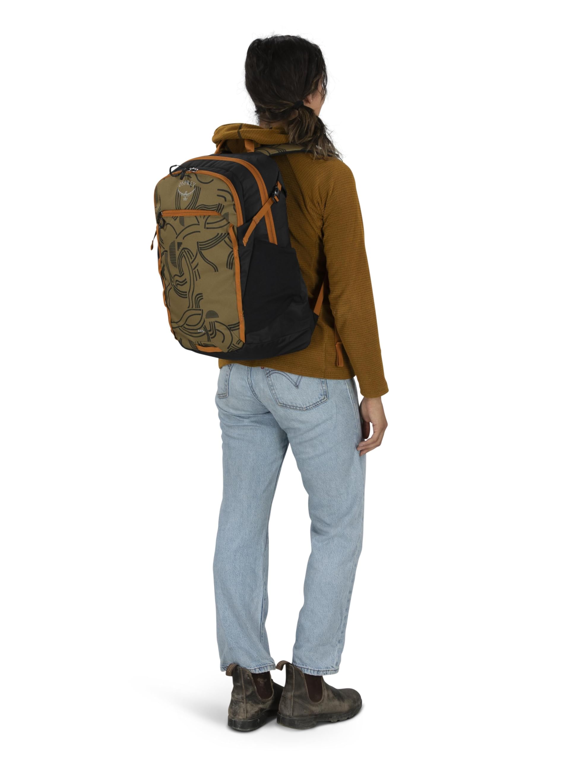 Osprey Axis Laptop Backpack – Sleek Everyday Pack with Laptop Sleeve, Water Bottle Pockets & Compression Straps