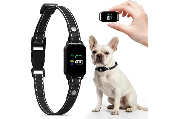 Dog Bark Collar, Small Anti Barking Collar, Training Bark Collar | Suitable for 5-60LBS Small & Medium Dogs, IPX7 Waterproof,