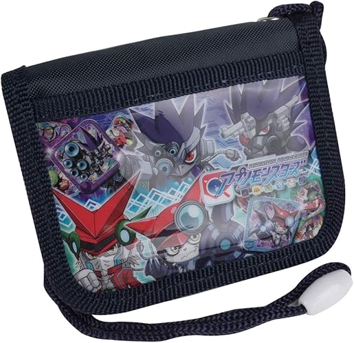 Amazon イーモノ 財布 男の子 小学生 小銭入れ キッズ 便利 キャラクター アプリモンスターズ Appmon デジモンユニバース Applimonsters 子供用 子供用財布 キッズ財布 子供 アプリモンスターズ財布 ギフト 祝い プレゼント ブラック E Mono イーモノ バッグ