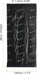 sourcing map Sound Deadening Mat 220x120x1.5mm Butyl Rubber Damper for AC view 2