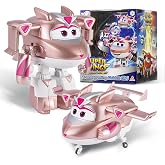 Super Wings Transformable Toys, 5 in Golden Girl Airplane Transforming Figures Toys, 2 in 1 Mode Rescue Bots Action Figure for 3-5 Year Old Boys Girls, Fun Plane Toy for Toddlers Kids Age 3 4 5 6 7