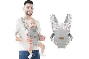 Ocanoiy Baby Carrier Newborn to Toddler All Carry Position Front and Back Face-in and Face-Out Holder Baby Wrap Kangaroo Carr