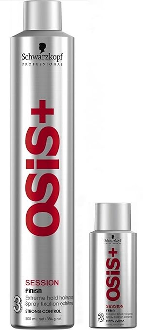 SCHWARZKOPF OSIS+ Finish Session Hairspray 500ml + Reißegröße 100ml